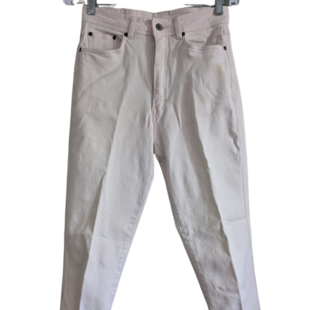 VINTAGE 90's Bill Blass High Rise Size 8 MOM Medium Pink Wash Jeans Pants vtg